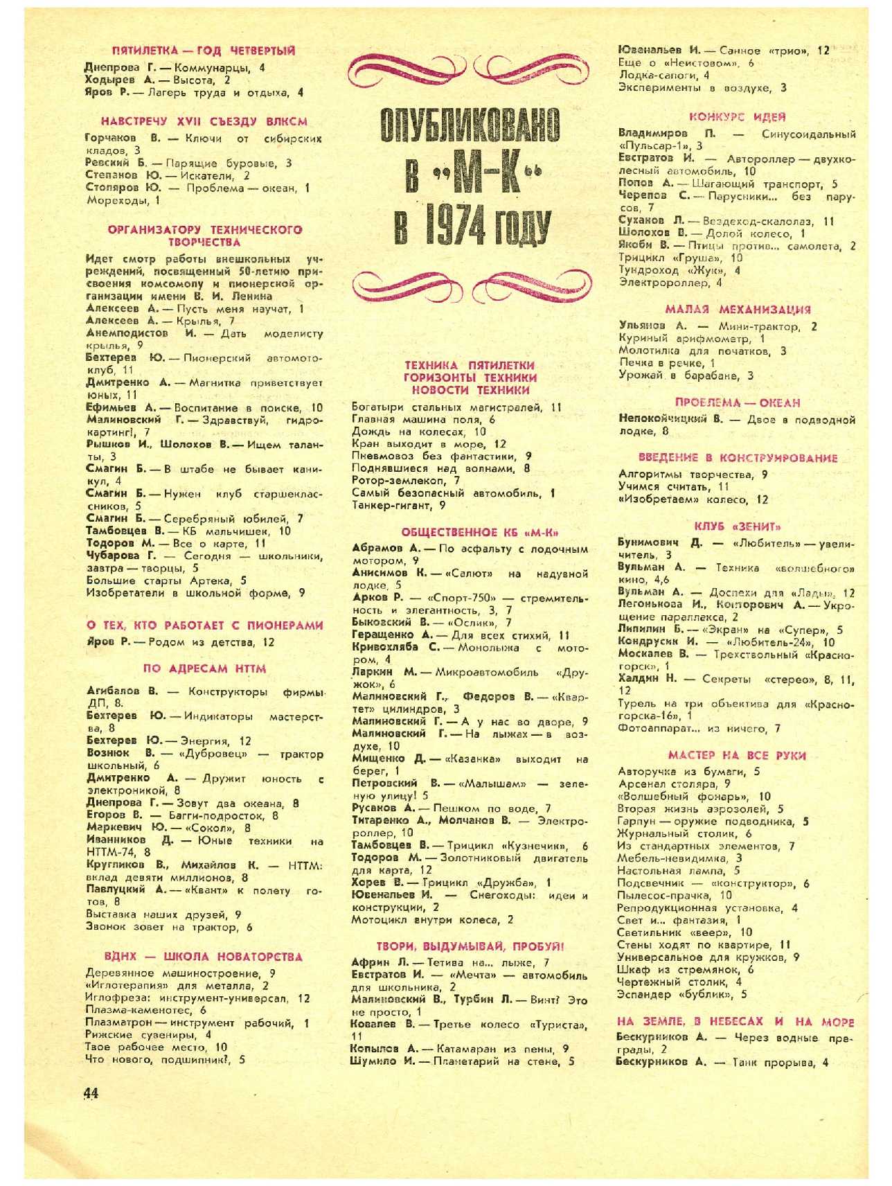 МК 12, 1974, 44 c.